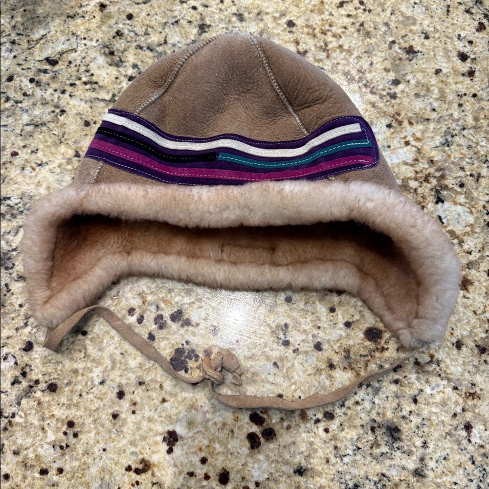 Sundance leather/fur hat.